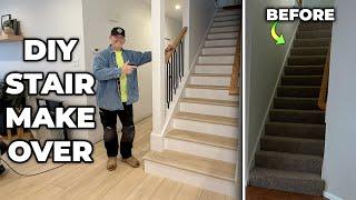 DIY STAIR MAKEOVER | Step By Step Guide!