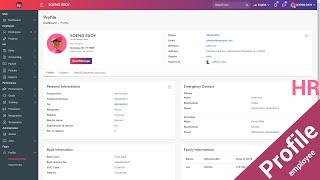 Create page employee user profile Laravel 8.X | HR System Management