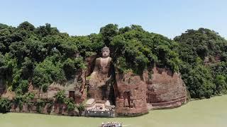 LESHAN BUDDHA BY DRONE