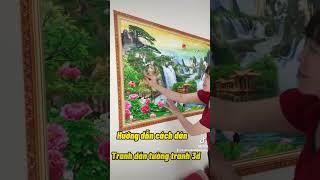 Hướng dẫn cách dán tranh dán tường 3d