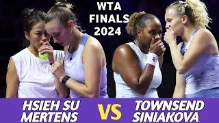 Su Wei Hsieh / Mertens vs Townsend / Siniakova Full Highlights Riyadh Wta Finals - Tennis 2024