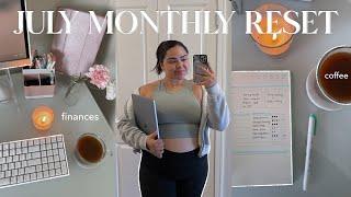 JULY MONTHLY RESET | budget, goal setting, monthly favorites