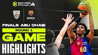 U18 Dubai - U18 Barcelona | ROUND 1 HIGHLIGHTS | Adidas NextGen Euroleague FINALS Abu Dhabi 2024-25