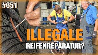 ILLEGALE Reifenreparatur?  So darf man's NICHT machen! | FIESER Fehler! Scirocco nicht ganz dicht?