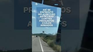 Por aire y tierra, autoridades realizan operativos en Sinaloa, helicóptero dispara contra camioneta