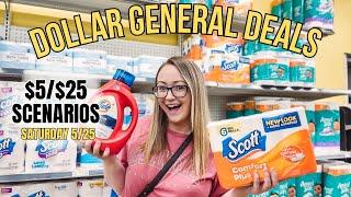 Dollar General $5/$25 Scenarios! EASY digital couponing  (Sat, 5/25 ONLY!)