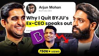 BYJU's Ex-CEO REVEALING Rise, Fall & Future of the BYJU COMPANY #podcast #byjuCEOhindipodcast #byjus