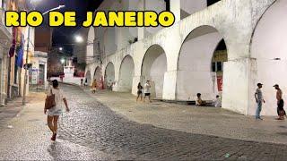 The Reality of Nights in Downtown Rio de Janeiro | Brazil |【4K】2024