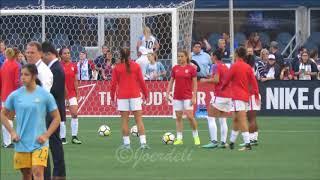 When its more talking then warm up (Alex Morgan, Ali Krieger and co)