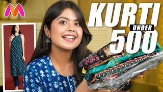 Best Kurti/Kurta Under 500 For Women/Girls | Myntra Festive Kurta Try-On Haul 2024 | Priya Pandey