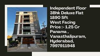 3BHK Deluxe Flat for Sale | 1890 SFT | Vanasthalipuram, Hyderabad | ₹1.25 Cr | 7997911948 |