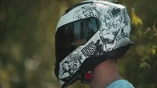 The 989 Moto-V Full Face Helmet: White Rei | Voss Helmets