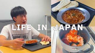 [Vlog] Daily life in Japan ,I made an Indian cuisine "Butter Chicken Curry"