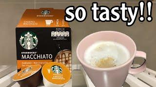 How to use Starbucks Macchiato pods | Caramel Macchiato | Unboxing and Brewing Starbucks Dolce Gusto