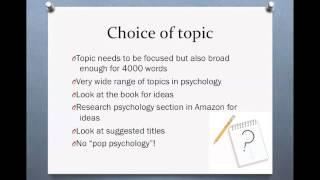 The EE in Psychology