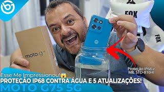 Novo Moto G75 5G | Proteção IP68 Contra ÁGUA e POEIRA e 5 Atualizações de Android! Unboxing