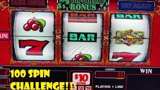 100 SPIN CHALLENGE!!! Top Dollar High Limit Part 5 of 5