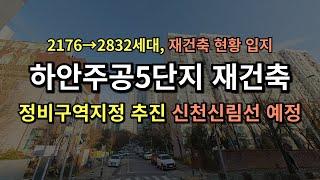 하안주공5단지 재건축 입지 및 현황 (2176→2832세대 이상, 2025년 정비구역지정 목표, 신천신림선 추진)