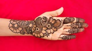 Beautiful flower mehndi design | very easy mehndi design | special flower design mehndi