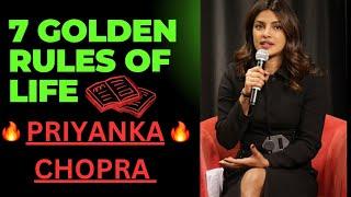 Priyanka Chopra !  Rules Of Life ! Life Lesson Speech !