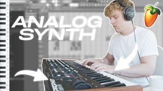 How Dez Wright Makes beats with ANALOG SYNTHS! (Prophet Rev2) | FL Studio Tutorial