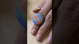 This is how I make a simple ring with #polymerclay #clay #clayart