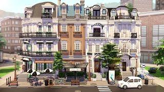 PARISIAN TOWNHOUSES  | THE SIMS 4 - Speed Build (NO CC)