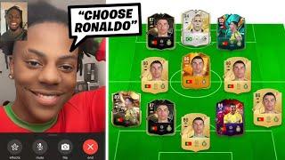 FAMOUS YOUTUBERS DECIDE MY FC25 TEAM!!