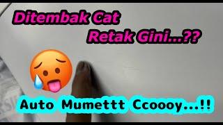 “DITEMBAK CAT MALAH RETAK”  Drama Bikin Rapi Bumper Honda Jazz GE-8 [Part-2]