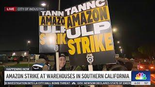 Amazon strike at warehouses in Southern California