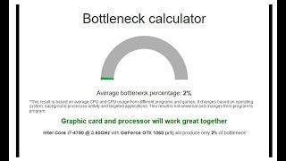 Bottleneck Calculator
