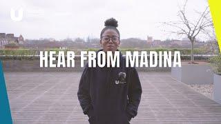 Hear from our student Madina about life at Teesside University London