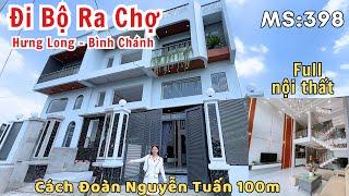 VỊ TRÍ VÀNG gần Chợ Hưng Long Bình Chánh - 100m ra Hương Lộ 11 - Nhà 1 lửng 1 lầu hỗ trợ góp