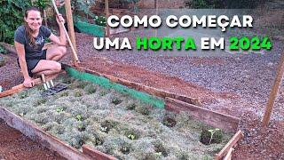 Como Construir uma Horta em Casa em 2024 e "Produzir muito Alimento"  Horta no Quintal 