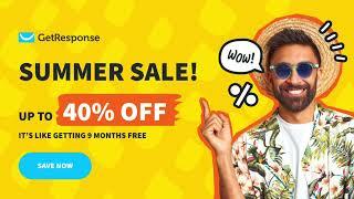 Getresponse - 40% OFF Coupon Code | Getresponse Lifetime Discount and Promo Codes 2024