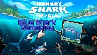 Hungry Shark World Blue Shark Gameplay | Enderbot Cyborg