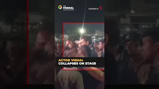 Actor Vishal collapses on stage | Video goes viral