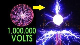 DIY Overclocked Plasma Globe. 2500V to a MILLION volts