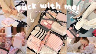 a day in my life  pack with me for a holiday trip!! ︎ how i pack & tips notion list 