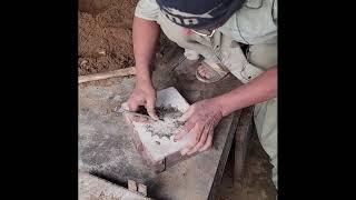 Casting Aluminum Machine Gear Using Sand Mold Technique #shorts