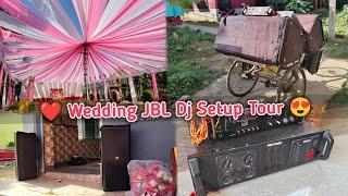 Wedding JBL dj setup tour and sound testing  JBL SRX 725 sound testing | wedding dj setup