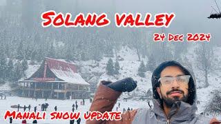 snow hi snow // Solang valley me snow fall // full on snow // 24 dec 2024 // snow snow