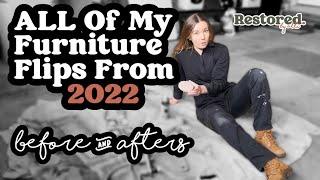 TIMELAPSE of all the FURNITURE FLIPS in 2022 - Restored by alli Recap - Furniture Makeover