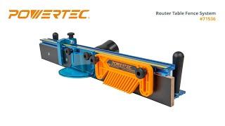 Deluxe Router Table Fence System - POWERTEC 71536 - Woodworking Tools & Accessories