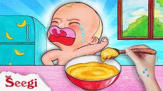 [paper diy] NO! How to Feed Baby Boss? Dance Monkey Cute Funny Baby - Stop Motion Paper Animation