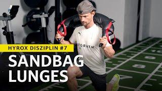 Hyrox Disziplin #7 - SANDBAG LUNGES