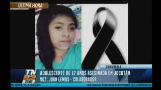 Adolescente de 17 años asesinada en Jocotán