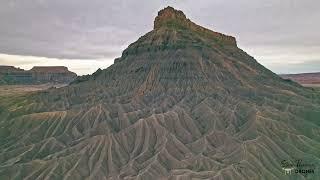 Factory Butte Cinematic Footage by Drone 4k