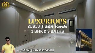 South Delhi Luxury Apartment | 3 Bedroom Property in G. K. 1 | 208 Yards House | Ready to Move #URE