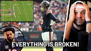 EVERYTHING IS BROKEN! | Week 10 Caleb Williams Analysis vs New England Patriots